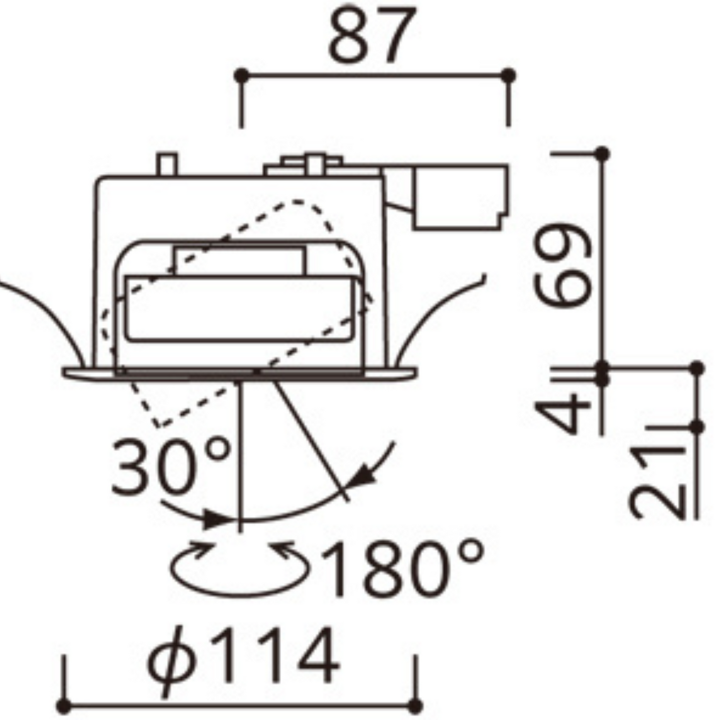 GX53 崁燈 圓型可調 可調光/可調色 100-125Φ 6-8W 450-630lm