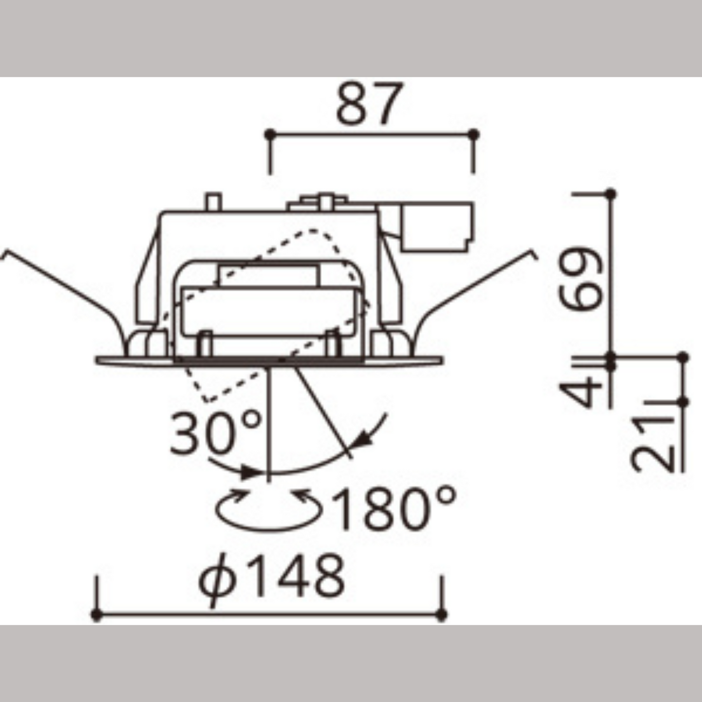 GX53 崁燈 圓型可調 可調光/可調色 100-125Φ 6-8W 450-630lm