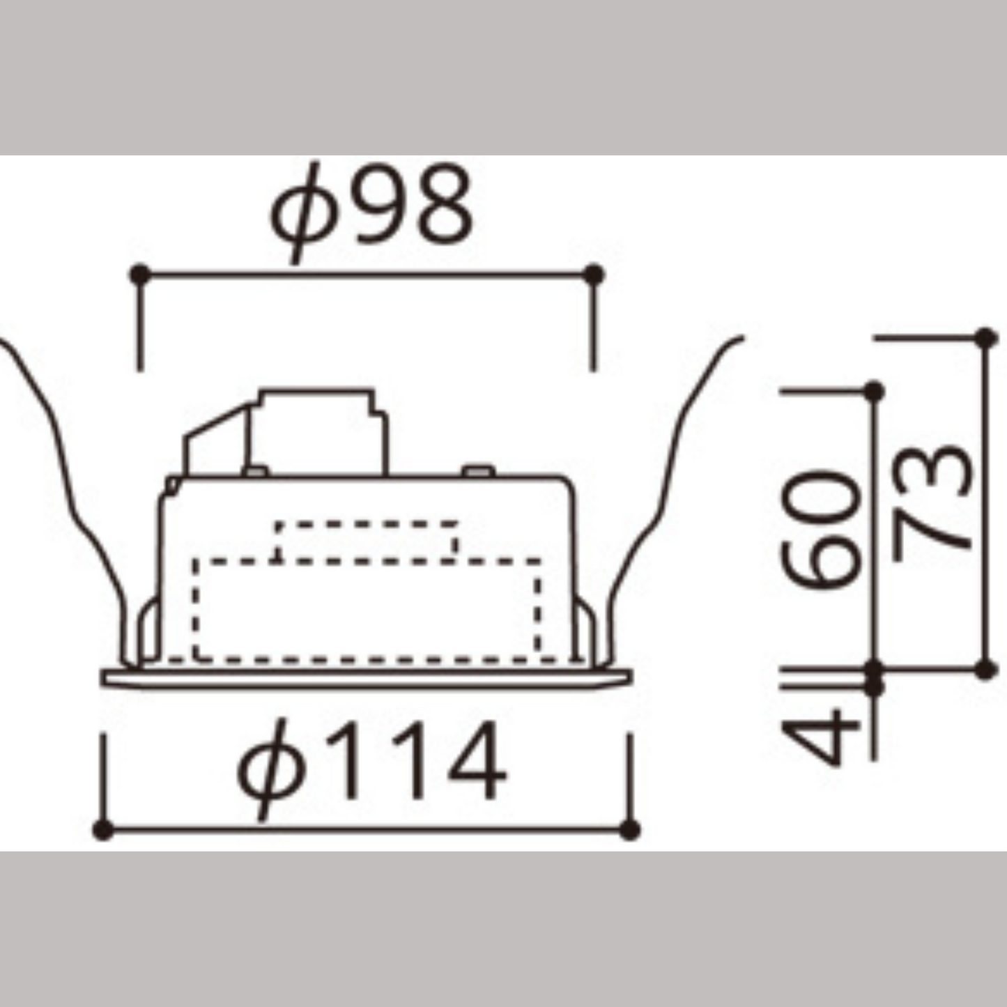 GX53 崁燈 一般型 非調光 100Φ 5-6W 450-700lm