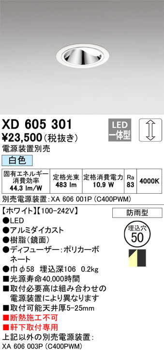 MINIMUM-50 Wallwasher 50Φ 7-11W